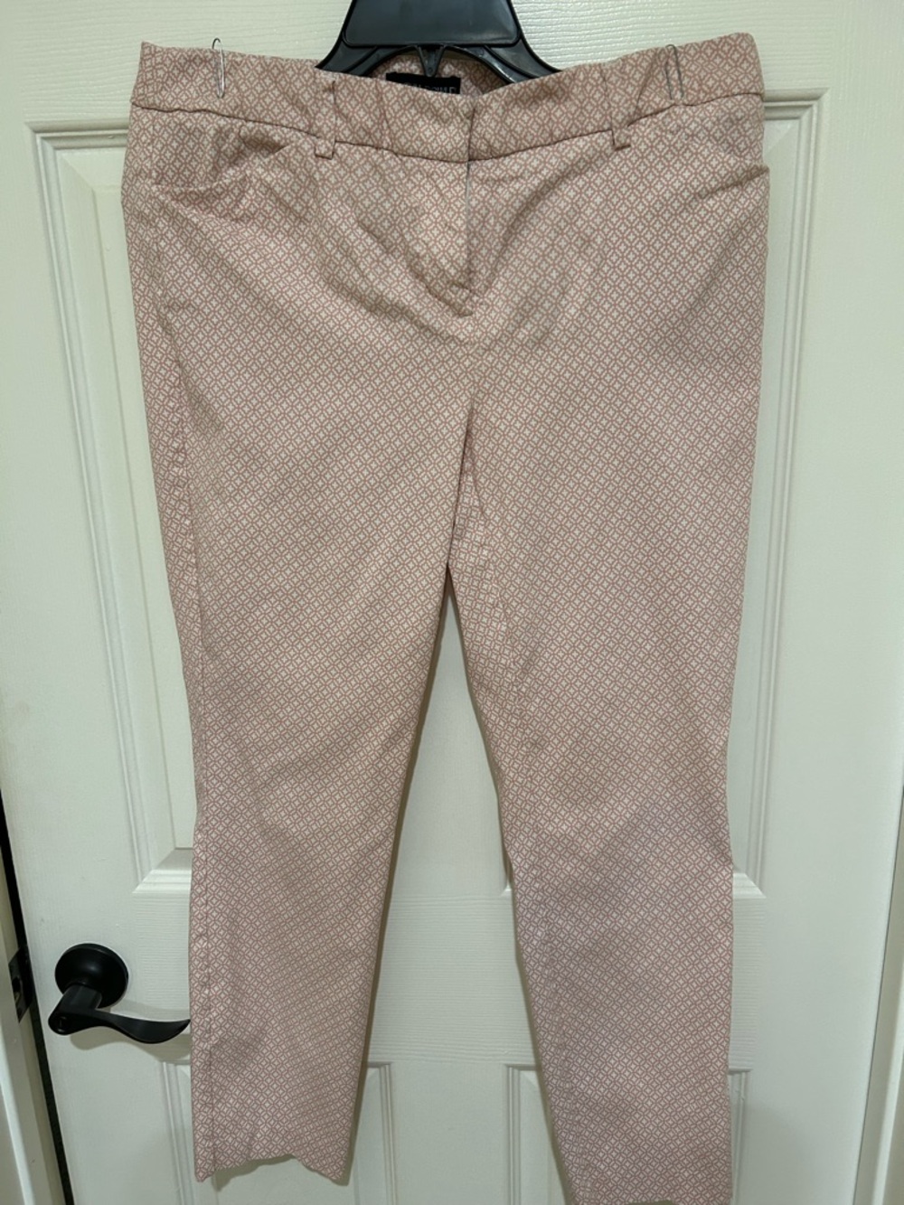 Cynthia Rowley Blush Pink and White Printed Pants